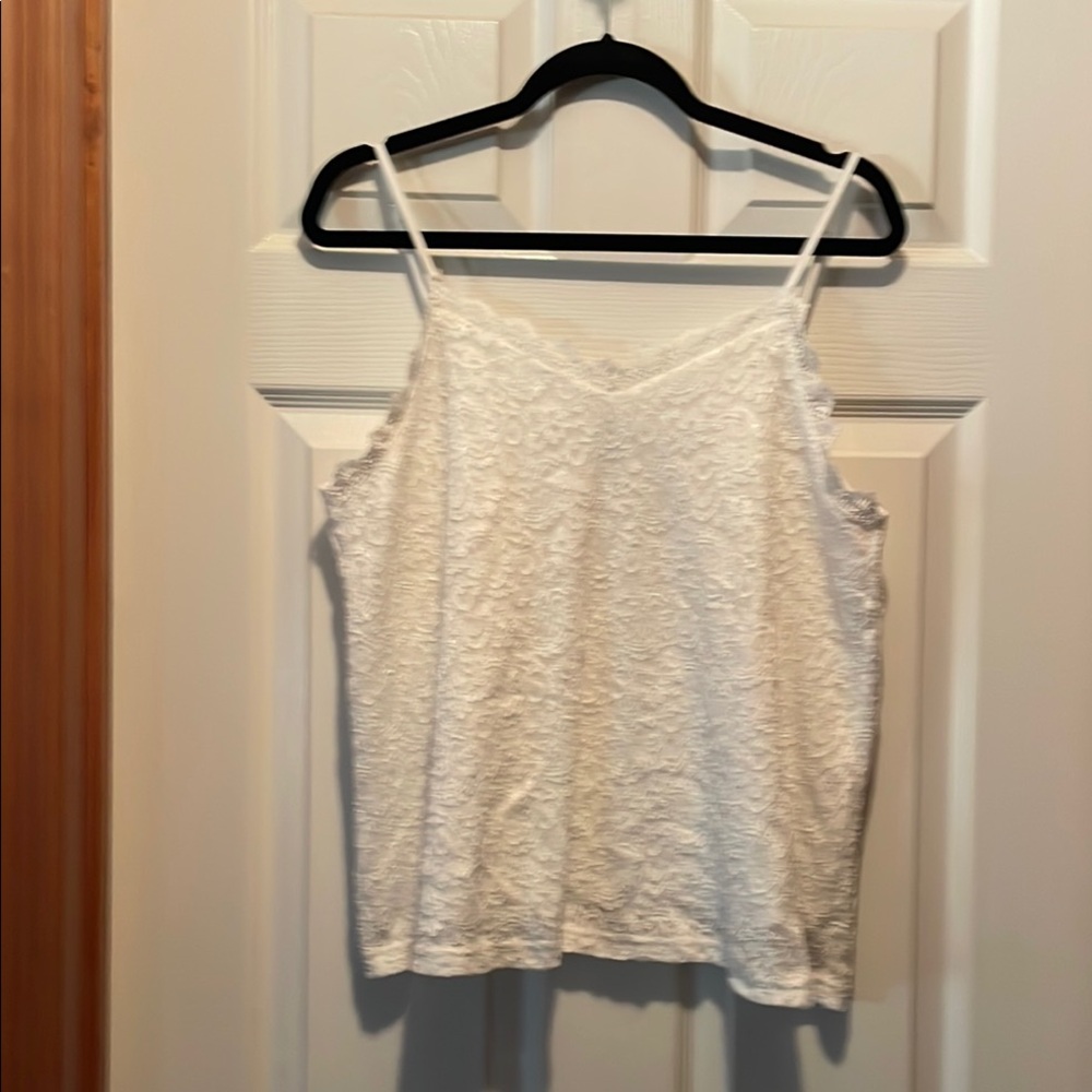 SHEIN / Elegant White Lace Women's Top, size XLRG